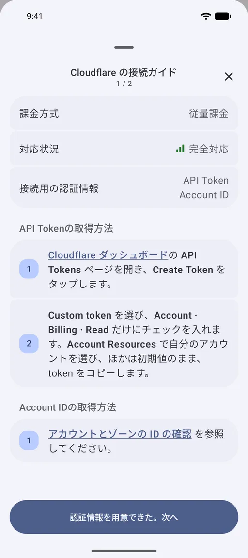 接続手順