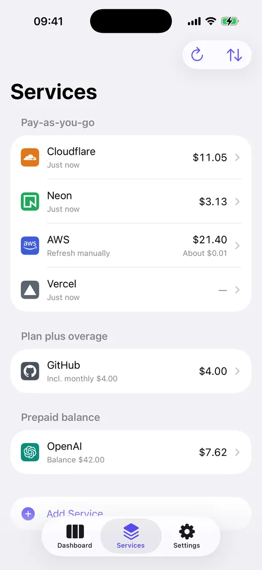 Connected services